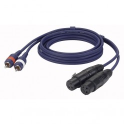 DAP FL25150 FL25 - 2 RCA male L/R to 2 XLR/F 3P